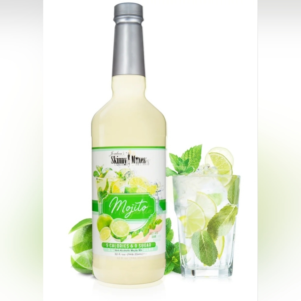 Jordan's Skinny Mixes 5 Calorie 0 Sugar Mojito Mixer, Just Add Rum